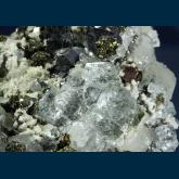 F274 Fluorite with Galena and Sphalerite from Naica Mine, Naica District, Sierra de Naica, Municipio de Saucillo, Chihuahua, Mexico