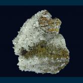 CMS257 Anhydrite with Calcite and Chalcopyrite from Naica Mine, Naica District, Sierra de Naica, Municipio de Saucillo, Chihuahua, Mexico