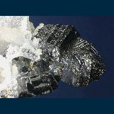 RG0108a Sphalerite on Quartz from Casapalca Mine, Huarochiri Province, Departamento de Lima, Peru