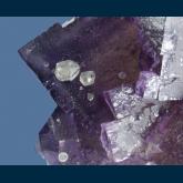 F077 Fluorite with Calcite from Denton Mine, Cave-in-Rock District, Hardin County, Illinois, USA