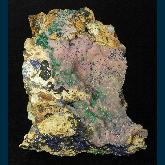 Smithsonite with Azurite and Malachite