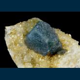 F386 Fluorite on Quartz from Hickey #1 Mine, Hansonburg Mining District, Bingham, Socorro Co., New Mexico, USA