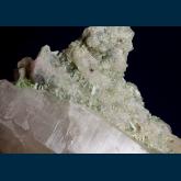 Q207 Quartz with Elbaite tourmaline from Cryo-Genie Mine, Warner Springs, Warner Springs District, San Diego Co., California, USA