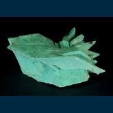 RG0743 Calcite ( pseudo Glauberite ) man-made green coating from Copper Canyon, Camp Verde, Camp Verde District, Yavapai Co., Arizona, USA