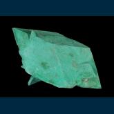 RG0744 Calcite ( pseudo Glauberite ) man-made green coating from Copper Canyon, Camp Verde, Camp Verde District, Yavapai Co., Arizona, USA