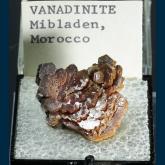 T-085 Vanadinite from Mibladen Mining District, Midelt, Khenifra Province, Meknes-Tafilalet Region, Morocco