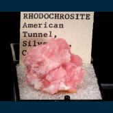 T-052 Rhodochrosite with Quartz from Sunnyside Mine (American Tunnel), Eureka District, San Juan Co., Colorado, USA