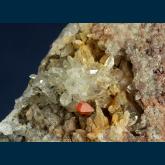 RG0461 Wulfenite on Quartz scepters from Melissa Mine, Silver District, Trigo Mts., La Paz County, Arizona, USA