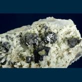 CGR-5 Sphalerite ( var. Cleophane ) and Galena on Quartz from Deveti Septemvri (9th of September) mine, Madan ore field, Rhodope Mts, Smolyan Oblast, Bulgaria