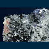 RG1413A Fluorite and Tetrahedrite on Quartz from Sweet Home Mine, Alma District, Buckskin Gulch, Park County, Colorado, USA
