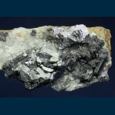 MMH-22 Galena (Argentiferous) with Quartz from Commodore Mine, Creede District, Creede, Mineral County, Colorado, USA