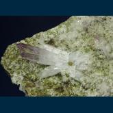 MMH-23 Quartz (Amethyst) with Epidote from Piedra Parada (Las Vigas), Mun. de Tatatila, Veracruz, Mexico