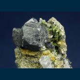 MMH-26 Magnetite with Epidote and Quartz from Dashkesan Co-Fe deposit, Dashkesan, Daskasan District, Azerbaijan