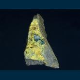 JL2-04 Caledonite on Perite from Reward Mine, Russ District, Inyo Co., California, USA