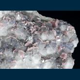 CRG-01 Fluorite and Rhodochrosite on Quartz from Wutong Mine (Wudong Mine), Liubao, Cangwu Co., Wuzhou Prefecture, Guangxi Zhuang A.R., China