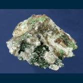 Malachite with Calcite