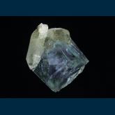 F322 Fluorite on Quartz with Chlorite from Xiangfanglin Mine, Chenzhou, Hunan Province, China