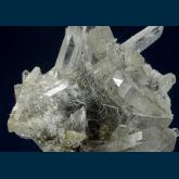 Q324 Quartz with Bismuthinite from Yaogangxian Mine, Yizhang Co., Chenzhou Prefecture, Hunan, China