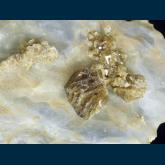 CQ01 Vesuvianite in Calcite from Crestmore quarries, Crestmore, Riverside Co., California, USA