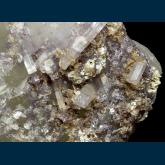 ST104 Elbaite with Lepidolite on Quartz from Stewart Mine, Pala District, San Diego County, California, USA