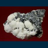 GR68 Rhodochrosite and Aragonite on Sphalerite, Pyrtite and Quartz from Madem-Lakko Mine, Stratoni operations, Chalkidiki Prefecture, Macedonia Department, Greece