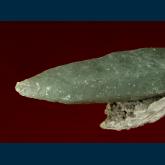 GR12 Quartz (var. Prase) on Calcite from Avissalos Mtn, Serifos Island, Cyclade Islands, Kyklades Prefecture, Aegean Islands Department, Greece