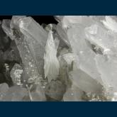 PE1886 Quartz with Calcite from Idarado Mine, Ouray District, Telluride, San Miguel County, Colorado, USA