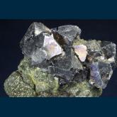 RG1248 Galena on Chalcopyrite from Sweetwater Mine, Viburnum Trend District, Ellington, Reynolds Co., Missouri, USA