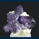 Fluorite (etched corners) on Barite