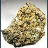 Rhodochrosite with Pyrite and Quartz
