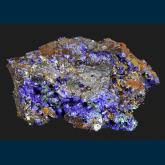 RG1354 Azurite from Christiana Mine, Kamariza, Lavrion District Mines, Attika Prefecture, Greece