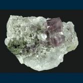 Fluorite on Quartz with Pyrrhotite