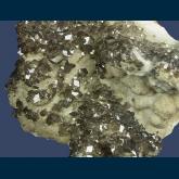 RG0105 Smithsonite on Calcite from Tsumeb, Otjikoto Region (Oshikoto), Namibia