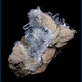 Celestine with Calcite