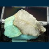 TN121 Microcline (var. Amazonite) with Quartz from Kern Knob, Inyo Co., California, USA