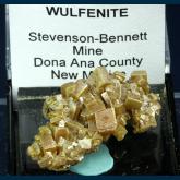 TN226 Wulfenite from Stevenson-Bennett Mine, Organ District, Organ Mts., Dona Ana Co., New Mexico, USA
