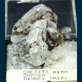 TN236 Calcite with Copper from Bisbee, Warren District, near Bisbee, Cochise County, Arizona, USA