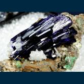 Azurite with Cerussite