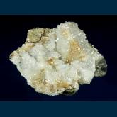 Quartz on Galena with Fluorite