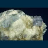 F389A Fluorite on Quartz from Blanchard Mine, Hansonburg District, Bingham, Socorro County, New Mexico, USA
