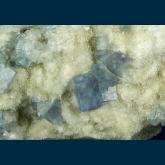 F389A Fluorite on Quartz from Blanchard Mine, Hansonburg District, Bingham, Socorro County, New Mexico, USA