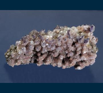 F204 Fluorite with Calcite (epimorphs) from San Antonio Mine, Santa Eulalia District, Mun. de Aquiles Serdan, Chihuahua, Mexico