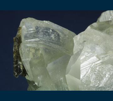 Q311 Quartz with Epidote on Byssolite from Val de Cavrein, Russein Valley, Vorderrhein Valley, Grisons Canton, Switzerland
