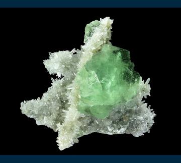 DC15-03 Fluorite on Quartz from Youxi Co., Sanming Prefecture, Fujian Province, China