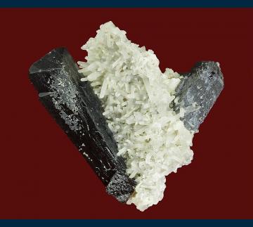 KM02 Ilvaite with Quartz from Huanggang Mine, Keshiketeng Co., Chifeng Prefecture, Inner Mongolia A.R., China