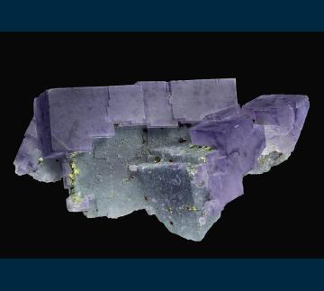 F321 Fluorite with Sphalerite and Chalcopyrite from Hardin County, Illinois, USA