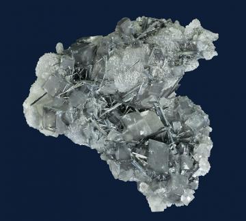 CMS073 Barite and Stibnite from Murray Mine, Independence Mountains District, Independence Mts., Elko County, Nevada, USA