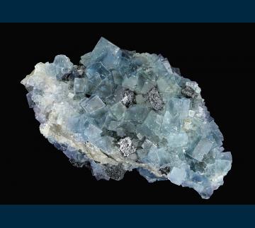 F129-1 Fluorite with Galena from Royal Flush Mine, Garden Spring Canyon, Bingham, Hansonburg District, Socorro Co., New Mexico, USA