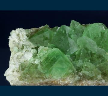 F340 Fluorite with Quartz from William Wise Mine, Westmoreland, Cheshire Co., New Hampshire, USA