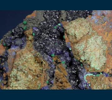 AZM-01 Azurite from Morenci Pit, Clifton-Morenci District, Greenlee County, Arizona, USA  